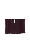 Sa Su Phi Zip-up Neck Warmer In Red