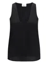 Sa Su Phi Scoop-neck Top In Black