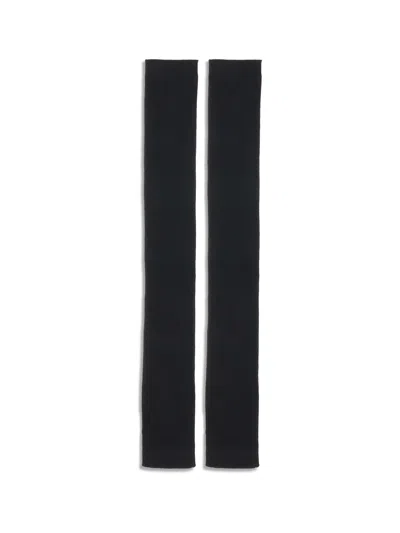 Sa Su Phi Silk And Cashmere Gloves In Black