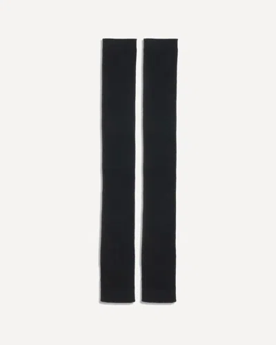 Sa Su Phi Silk And Cashmere Gloves In Black