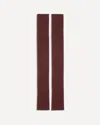 Sa Su Phi Silk And Cashmere Gloves In Burgundy