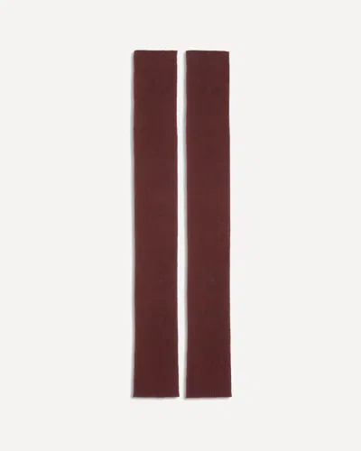 Sa Su Phi Silk And Cashmere Gloves In Burgundy