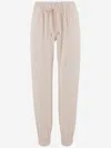 Sa Su Phi Silk And Viscose Valentina Joggers Pants In Ivory