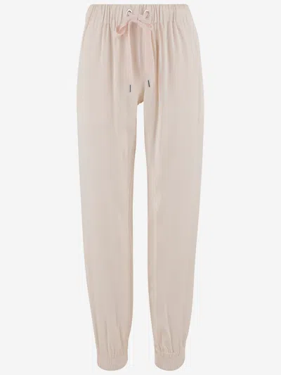 SA SU PHI SILK AND VISCOSE VALENTINA JOGGERS PANTS