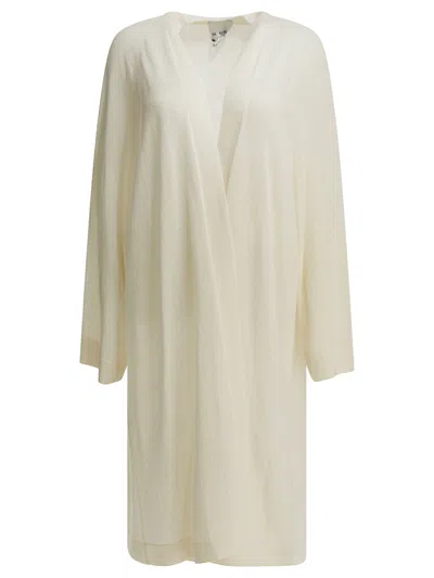 Sa Su Phi Silk Blend Long Cardigan Knitwear White