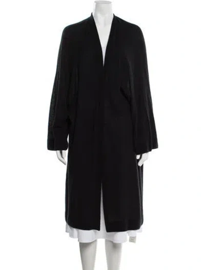 Pre-owned Sa Su Phi Silk Open Front Sweater W/ Tags In Black
