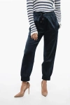 Sa Su Phi Silk Satin Sweatpants With Cuffs