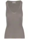 Sa Su Phi Silk Tank Top In Neutrals