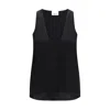 Sa Su Phi Silk-blend Tank Top In Black
