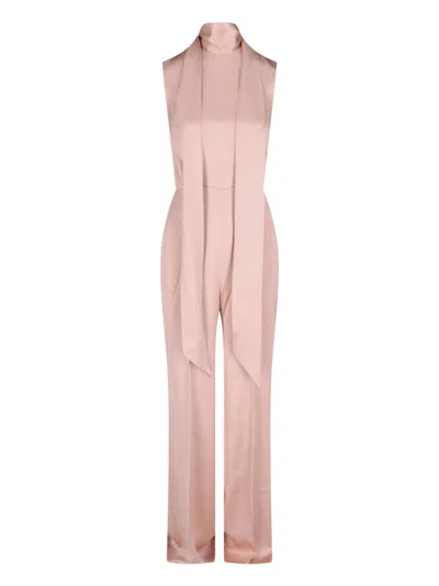 Sa Su Phi Silk-blend Light & Natural Midi Dress For Women In Pink