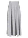 Sa Su Phi Flared Maxi Skirt In Grey