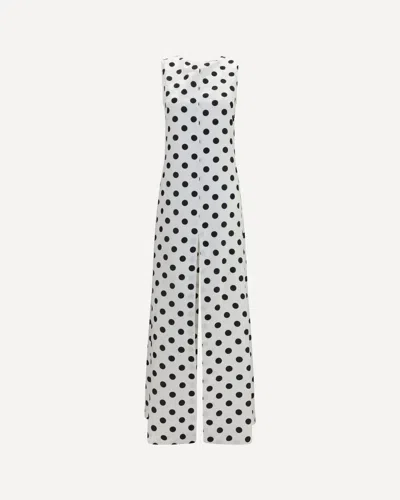 Sa Su Phi Sleeveless Maxi Dress With Back Bow In White
