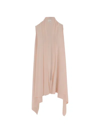 Sa Su Phi Sleeveless Open Vest In Pink
