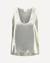 Sa Su Phi Metallic-finish Tank Top In Gold