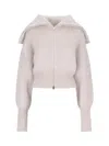 Sa Su Phi Jen Brushed-effect Zip-up Cardigan
