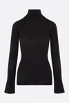 Sa Su Phi Cashmere And Silk Rib Knit Sweater In Black