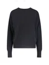 Sa Su Phi Crew Neck Pure Cashmere Sweater In Black