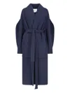 Sa Su Phi Sara Maxi Coat In Blue In Blue