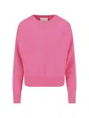 Sa Su Phi Round-neck Cashmere Sweater In Pink