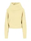 Sa Su Phi Cashmere Blend High-collar Knit Sweater In Yellow
