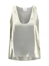 Sa Su Phi Metallic-finish Tank Top In Gold