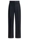 Sa Su Phi Blue Wool Trousers In Black