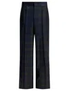 Sa Su Phi Pleated Trousers With Side Pockets And Belt Loops In Blue