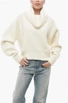 Sa Su Phi Turtleneck Cashmere Blend Pullover In Neutral