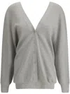 Sa Su Phi Double Side V Cardigan In Grey