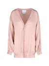 Sa Su Phi Cardigan In Misto Seta In Pink
