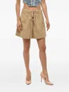 Sa Su Phi Valentina Drawstring Shorts In Brown