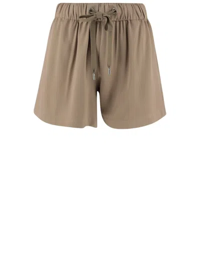 Sa Su Phi Valentina Silk And Viscose Shorts In Beige