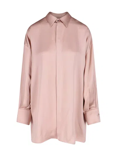Sa Su Phi Valentina Silk Blend Shirt In Pink
