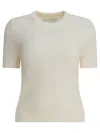 Sa Su Phi White Cashmere Knit Sweater In White