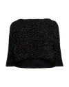 Sa Su Phi Woman Cape Black Size 4 Metallic Polyester, Polyamide