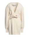 Sa Su Phi Woman Cardigan Cream Size 8 Cashmere In White