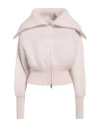 Sa Su Phi Jen Brushed-effect Zip-up Cardigan In Pink