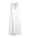 Sa Su Phi Woman Midi Dress Ivory Size 6 Silk, Viscose In White