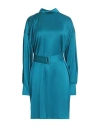 Sa Su Phi Woman Mini Dress Deep Teal Size 6 Silk, Viscose In Green
