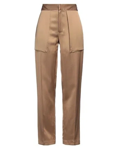 Sa Su Phi Woman Pants Camel Size 8 Silk, Viscose In Beige
