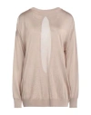 Sa Su Phi Long-sleeves Cut-out Jumper In Beige
