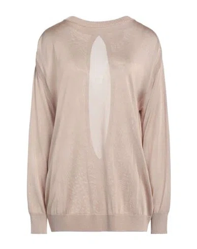 Sa Su Phi Long-sleeves Cut-out Jumper In Beige