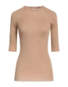 Sa Su Phi Woman Sweater Camel Size 4 Cashmere, Silk