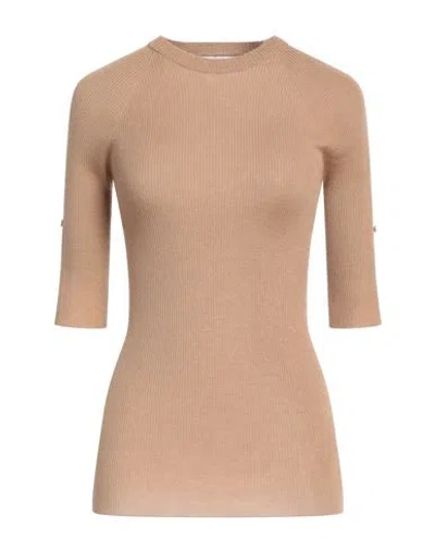 Sa Su Phi Woman Sweater Camel Size 4 Cashmere, Silk