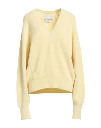 Sa Su Phi V-neck Chunky-knit Jumper In Yellow