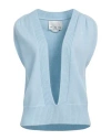 Sa Su Phi Woman Sweater Sky Blue Size 2 Cashmere