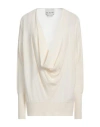 Sa Su Phi Cowl-neck Fine-knit Jumper In White