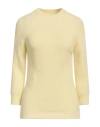Sa Su Phi Woman Sweater Yellow Size 6 Merino Wool, Cashmere In Yellow