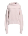 Sa Su Phi Woman Turtleneck Pink Size 4 Wool, Cashmere In Pink