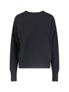 Sa Su Phi Knit Pullover Crew Neck Long Sleeves In Black